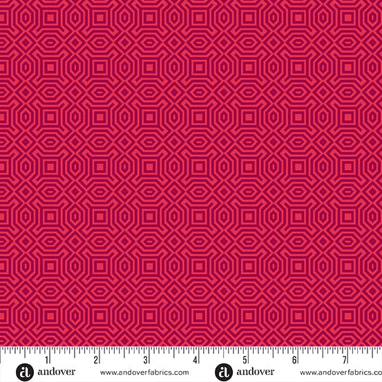 Heart Nouveau - Eye Candy Quilts - XO Love You - Red - A1315R