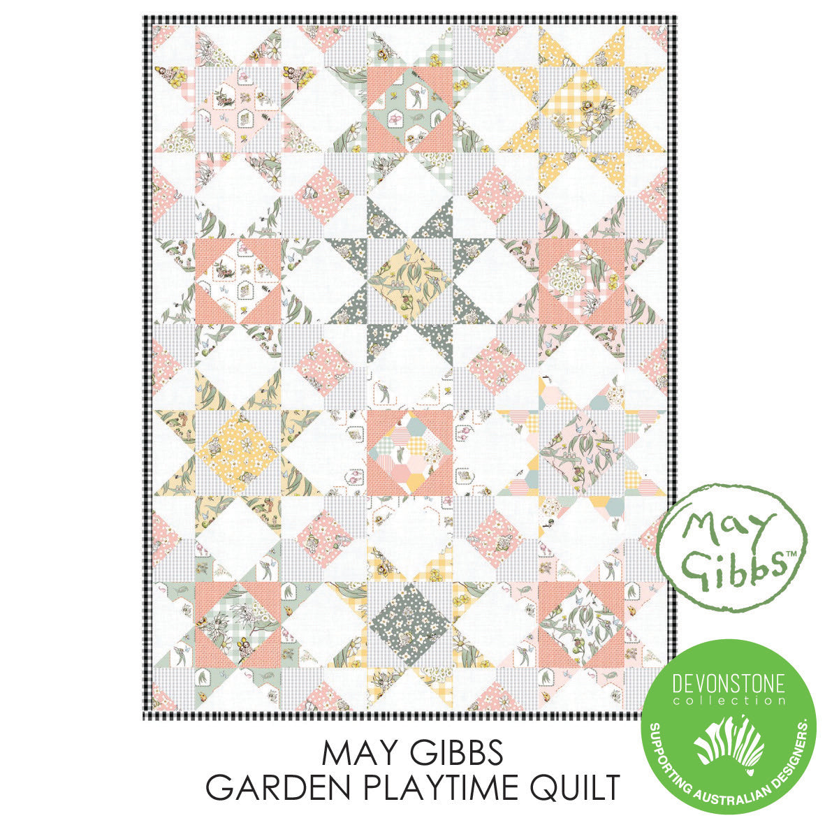 Free Pattern | Garden Playtime Quilt | May Gibbs | Devonstone Collection
