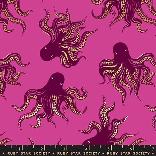 Ruby Star Society - Ink Shop - Mystery Food Novelty Octopus - Metallic Berry - RS2144 19M