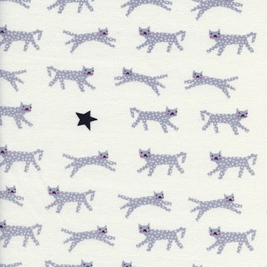 Cotton+Steel - Hello - Snow Leopard - Neutral