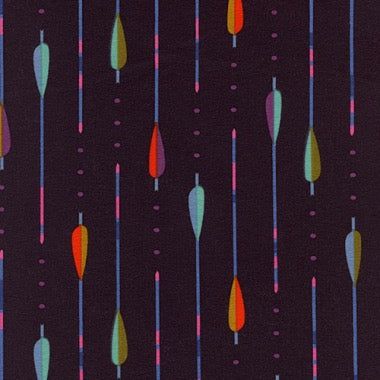 Cotton+Steel - Dress Shop - Arrows - Wine