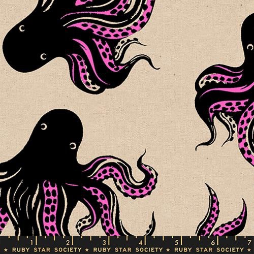 Ruby Star Society - Ink Shop - Mystery Food Novelty Octopus - Canvas - Neon Pink - RS2142 14L