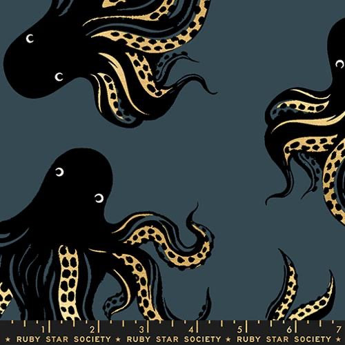 Ruby Star Society - Ink Shop - Mystery Food Novelty Octopus - Canvas - Metallic Smoke - RS2142 21LM