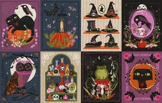 Hocus Pocus - Thread & Ink - Helen Black - Hocus Pocus Panel - HPOC1079