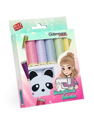Gutermann Sewing 6 Thread Kids Set plus tape measure
