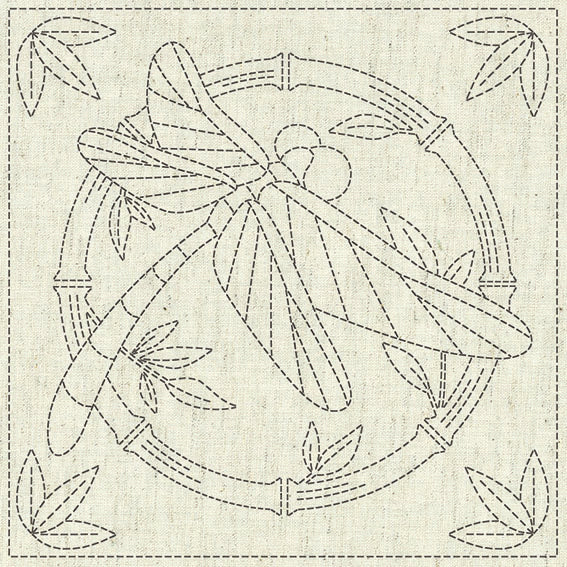 Sashiko Panel - Summertime - QH Textiles