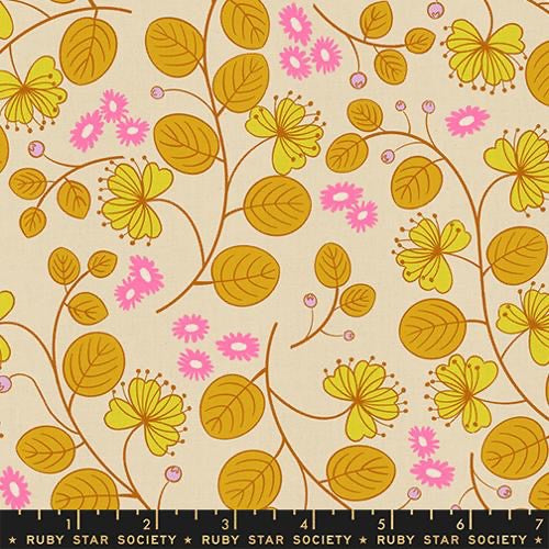 Ruby Star Society - LoFi Linens - Caper Floral - Parchment - RS1133 11CL