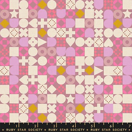 Ruby Star Society - LoFi Linens - Blocked - Lilac - RS1134 19CL