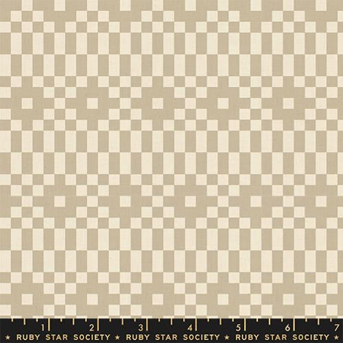 Ruby Star Society - LoFi Linens - Bitmapped - Khaki - RS1136 21CL