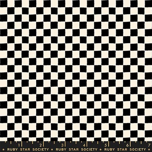 Ruby Star Society - 1800 Calico - Block Print Checks and Plaids Blender - Black - RS4167 18