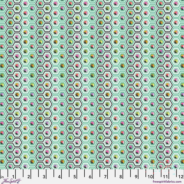 Prince Charming Déjà Vu - Tula Pink - Hex Box - Sweet Mint - PWTP280.SWEETMINT