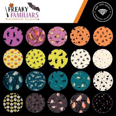 Ruby Star Society Collaborative - Freaky Familiars - Hand cut Fat Quarter pack