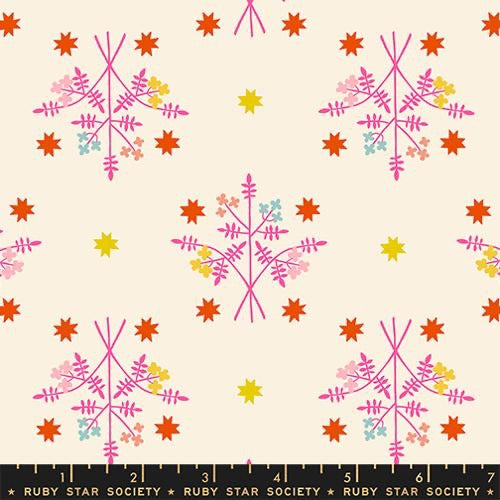 Ruby Star Society - 1800 Calico - Bouquet Florals Retro - Natural - RS4171 12