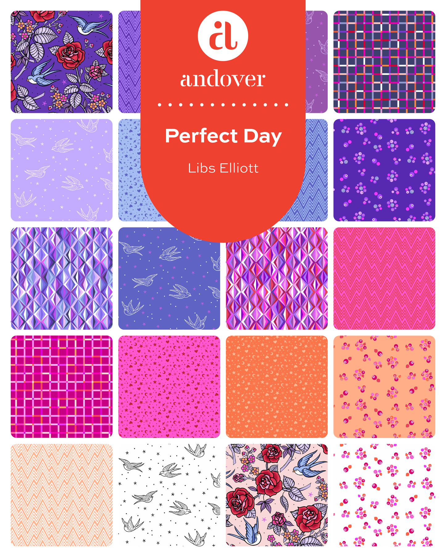 Perfect Day - Libs Elliott - 5" charm pack