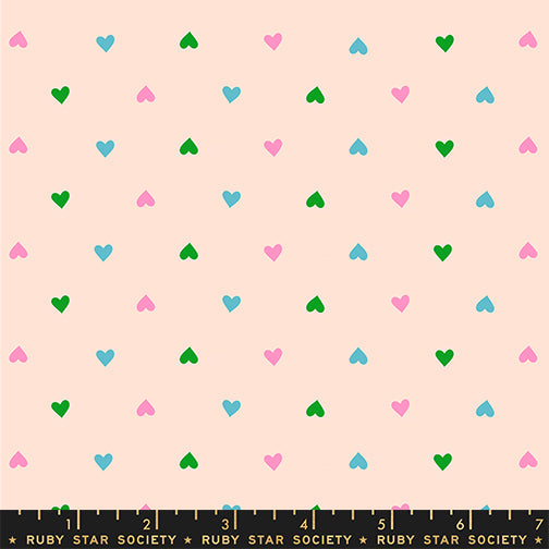 Best Day Ever - Hearts - Peach Cream - Ruby Star - RS0091.18