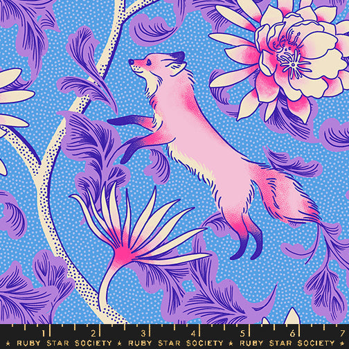Glow Garden - Fox Bloom - Lindley Blue - Ruby Star - RS2112.12