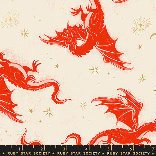 Ruby Star Society - Fireglow - Etched dragons - Poinsettia - RS21311 11M