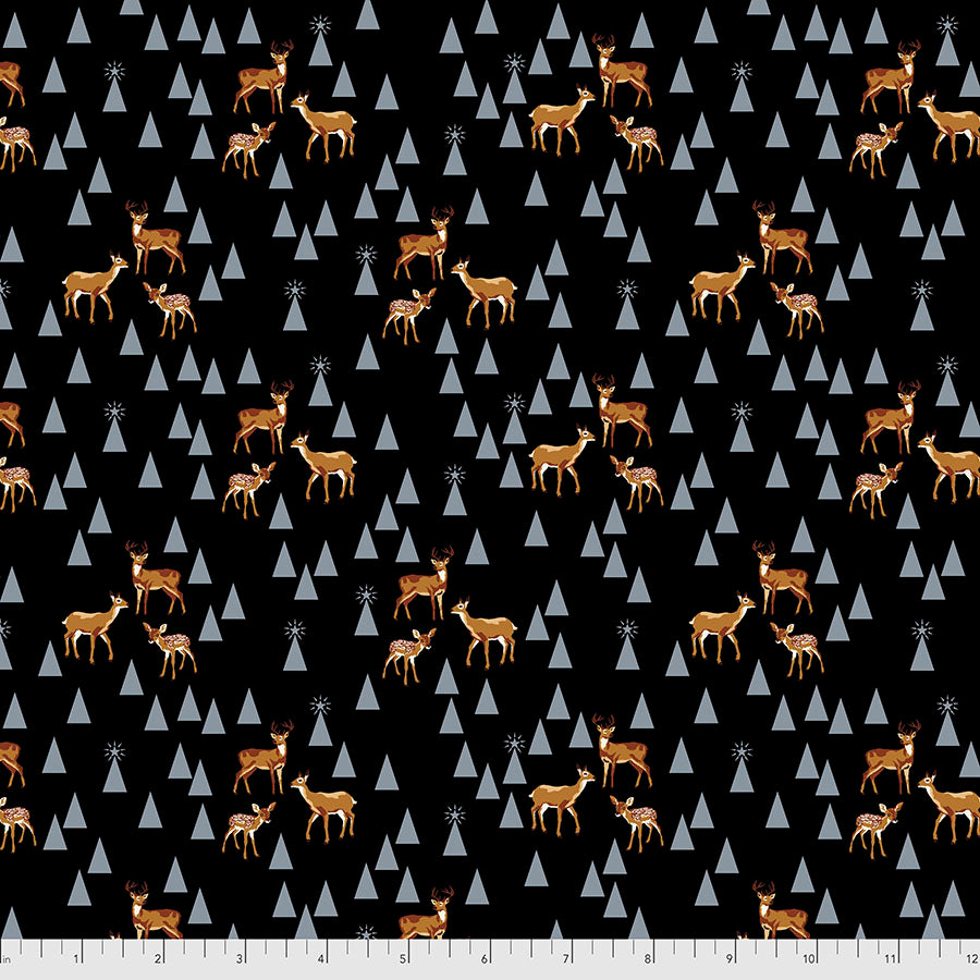 Holiday Homies Flannel - Tula Pink - Road Trip - Blue Spruce