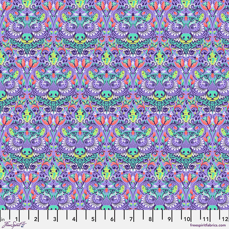 Tula Pink - Tiny Beasts - Bear with me - Glimmer