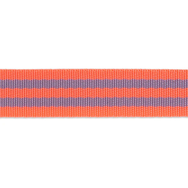 Tula Pink - Peach Berry - 1" Nylon webbing- double line