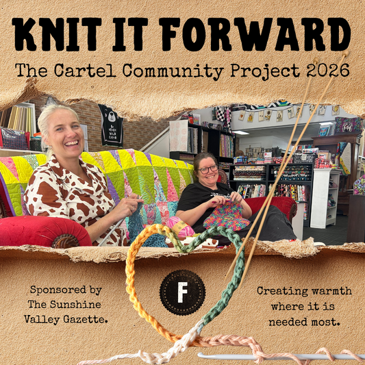 Knit it Forward – The Cartel Community Drive 2026