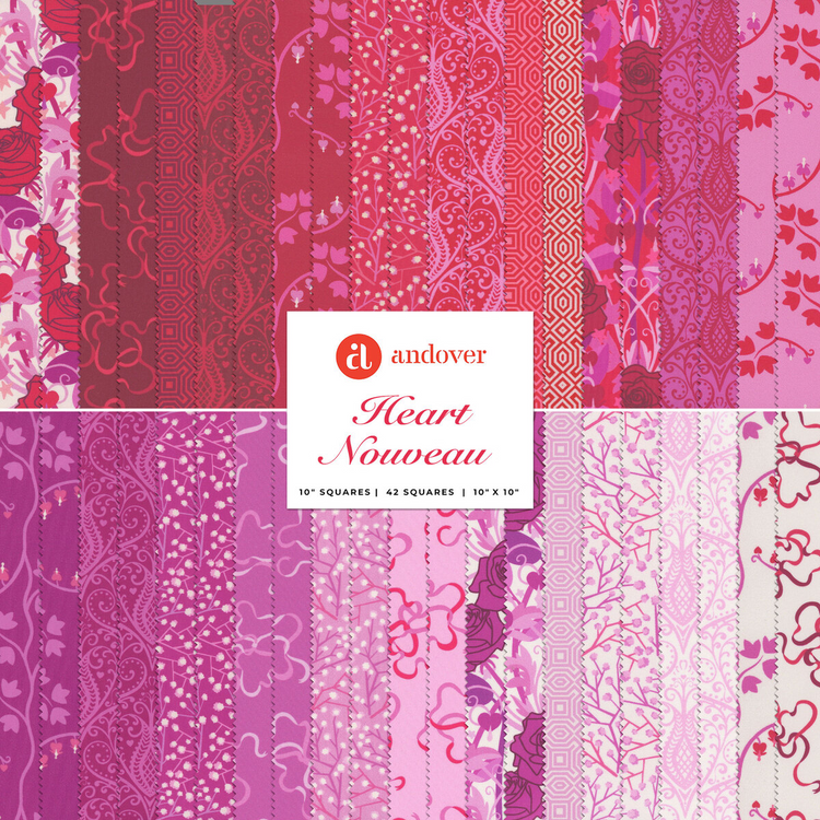 Heart Nouveau - Eye Candy Quilts - Andover