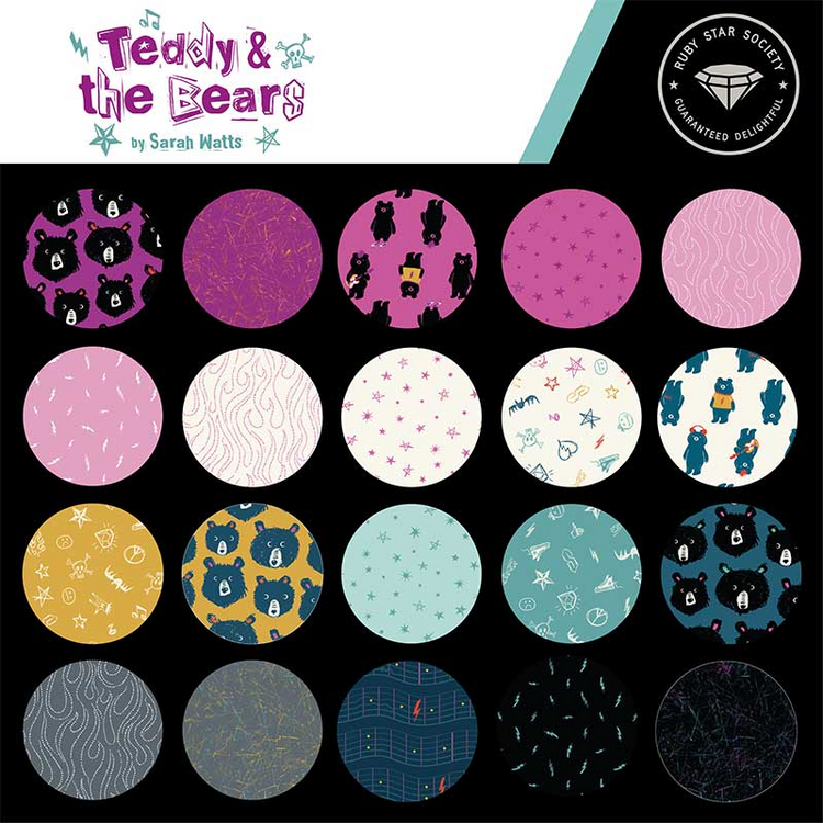 Teddy and the Bears - Ruby Star Society - Moda