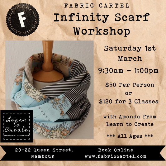 Infinity Scarf Workshop - Sat. 1st Mar.