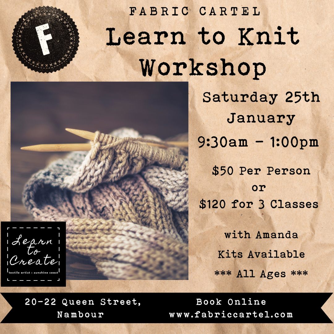 Learn to Knit - Sat. 25th Jan.