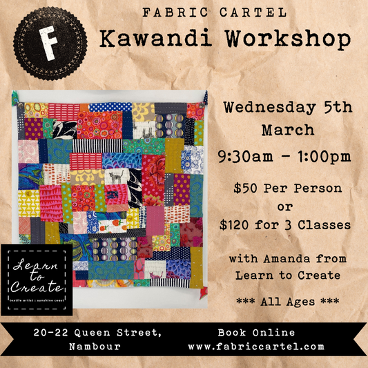 Kawandi Workshop - Wed. 5th Mar.