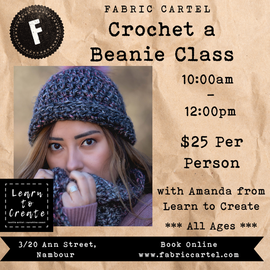 Learn to Crochet a Beanie: Intermediate Crochet Class