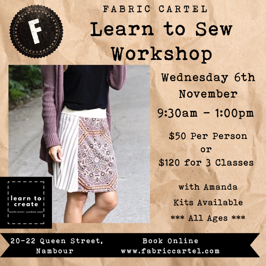 Learn to Sew Stretch Fabric -6th Nov