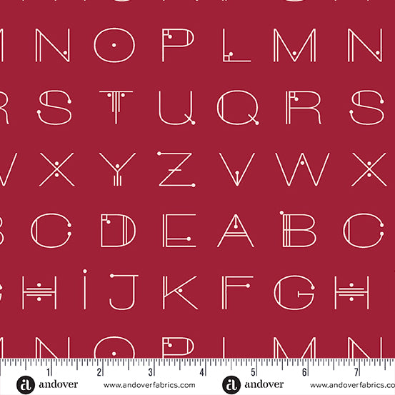 Scrawl - Giucy Giuce - Deco Letters - Crimson - A1217R