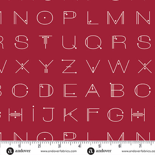 Scrawl - Giucy Giuce - Deco Letters - Crimson - A1217R - PRE ORDER