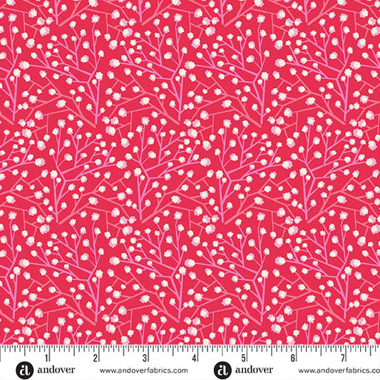 Heart Nouveau - Eye Candy Quilts - Babys Breath - Red - A1311R