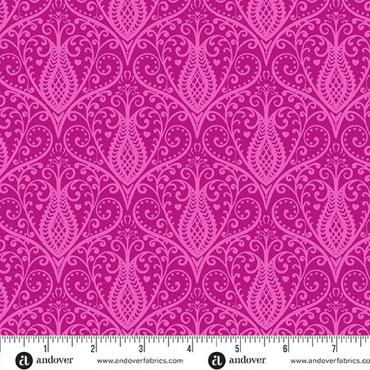 Heart Nouveau - Eye Candy Quilts - Heartachoke - Grape - A1314P