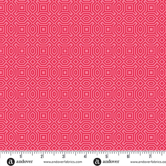 Heart Nouveau - Eye Candy Quilts - XO Love You - Coral - A1315E - PRE ORDER