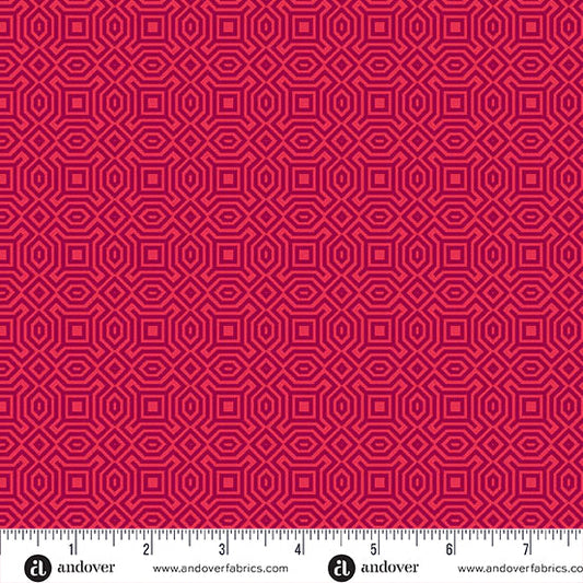 Heart Nouveau - Eye Candy Quilts - XO Love You - Red - A1315R
