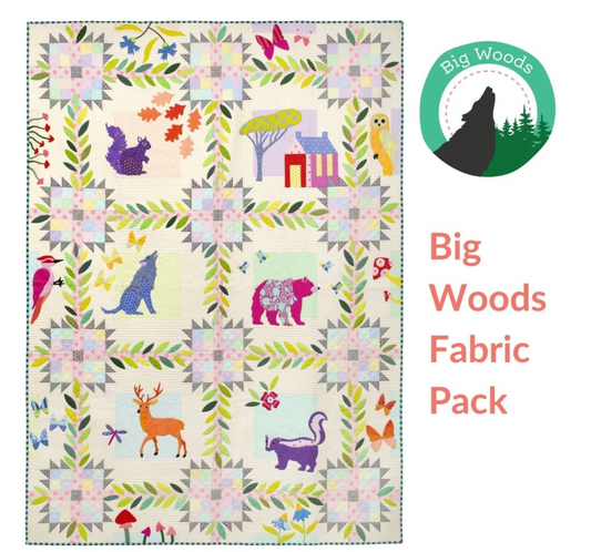Big Woods Block Of the Month Fabric Kit - PRE ORDER FABRIC ONLY