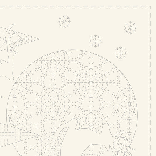 Sashiko Panel - Christmas - Devonstone