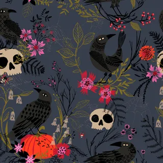 Forest Whispers - Dashwood Studios - Skulls and Ravens - Dark Blue