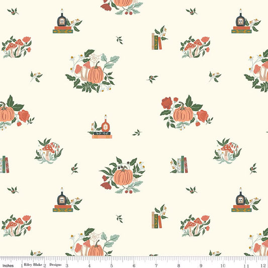 Riley Blake - The Apothecary - Botanicals - Cream - C17551-CREAM