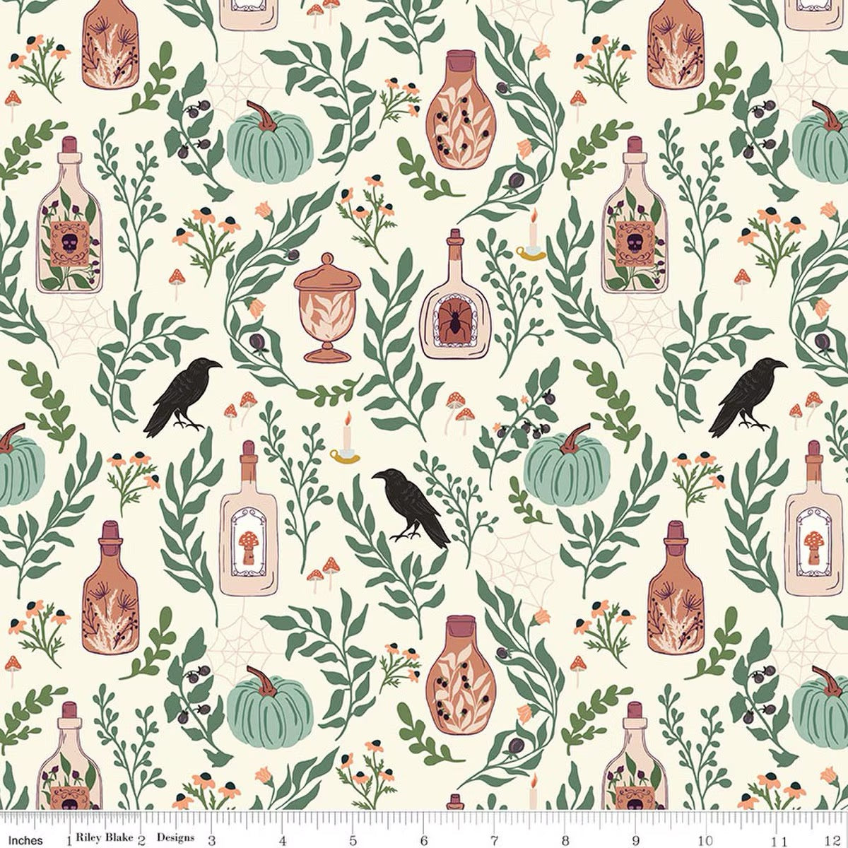 Riley Blake - The Apothecary - Main - Cream - C17550-CREAM