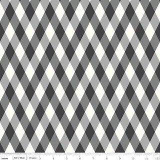 Riley Blake - Frank and Friends - Diamonds - Black - C17473-Black