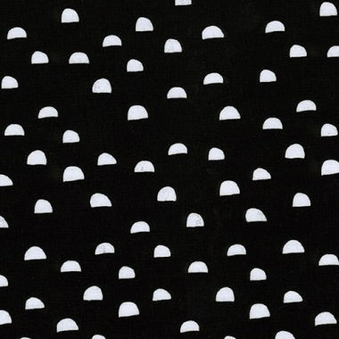 Cotton+Steel - Dress Shop - Moons - Black