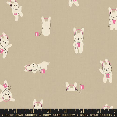 Ruby Star Society - LoFi Linens  - Rabbeats - Khaki - RS1129 15CL