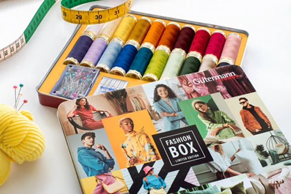 Gutermann Sew-all 100mt Fashion Box Set - 20 threads, needles, pins & tape measure