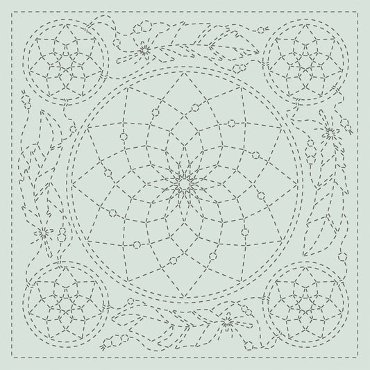 Sashiko Panel - Dreamcatcher - QH Textiles