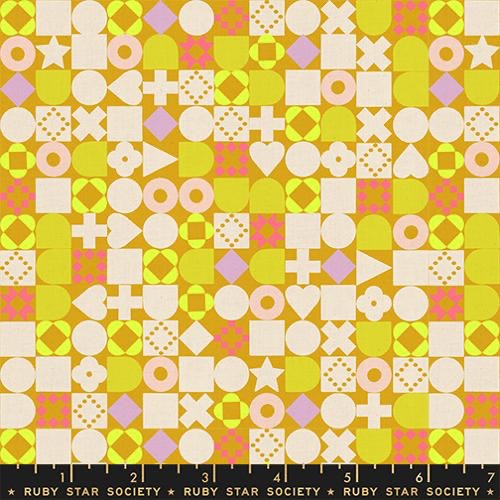 Ruby Star Society - LoFi Linens  - Blocked - Cactus - RS1134 15CL