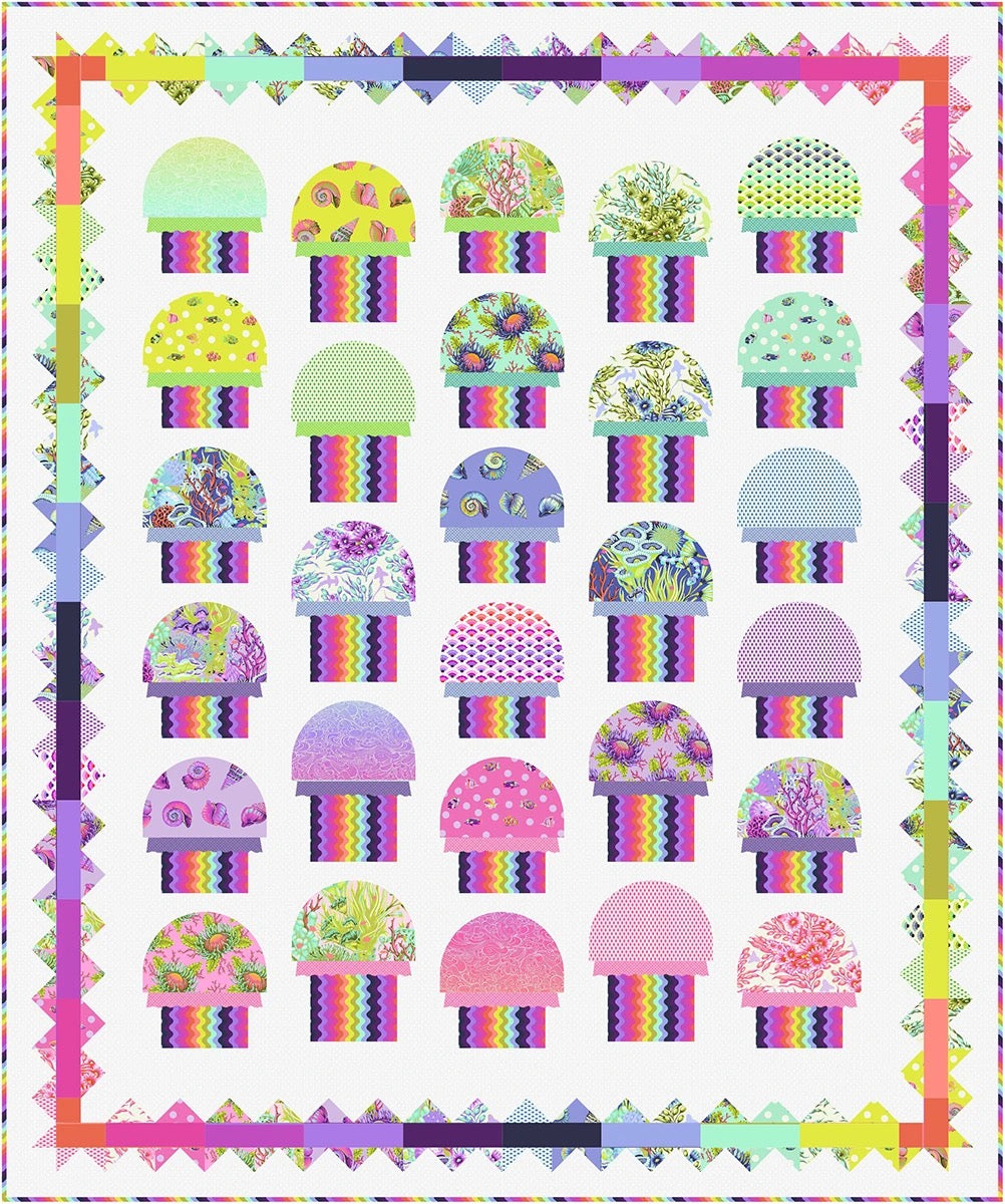 Jelly fish Quilt - Downloadable